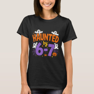 T-shirt Hanté par 6-7 fantômes d'Halloween et conception S