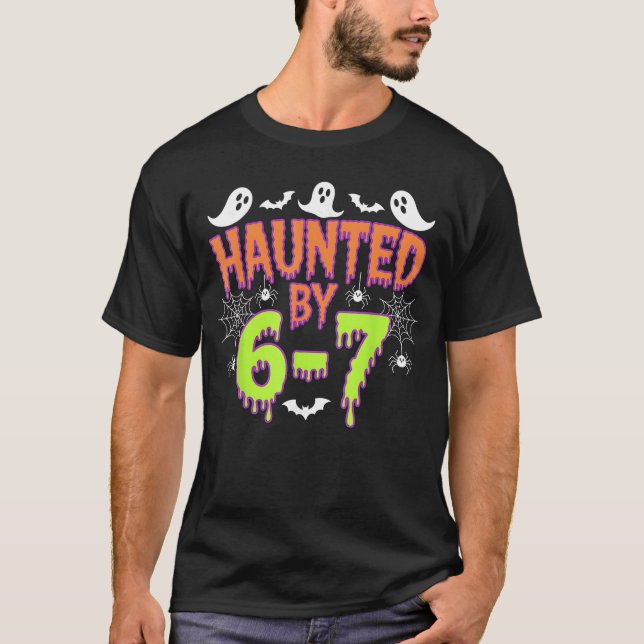 T-shirt Hanté par une fille de 6 7 ans (Devant)