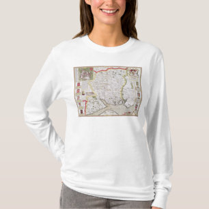 T-shirt Hantshire, gravé par Jodocus Hondius
