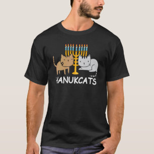 T-shirt Hanukcats Juifs Chats Mignons Hanukkah Chat