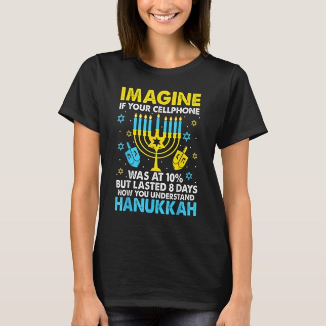 T-shirt Hanukkah Cellphone Chanukkah (Devant)