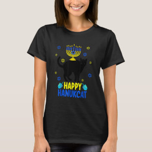 T-shirt Hanukkah Menorah Chat Meowzel Tov Chanukah Juif