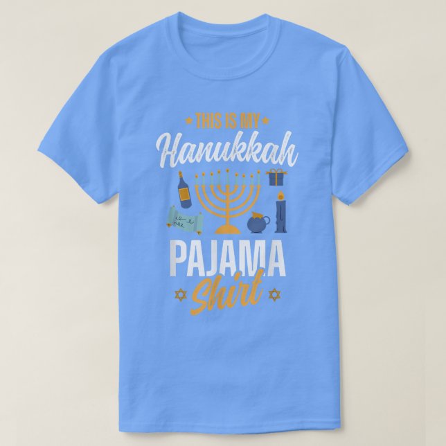 T-shirt Hanukkah Pajama   Hanukkah  (Design devant)