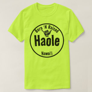 T-SHIRT HAOLE BORN 'N SOULEVÉ TRIBAL SHAKA HAWAII