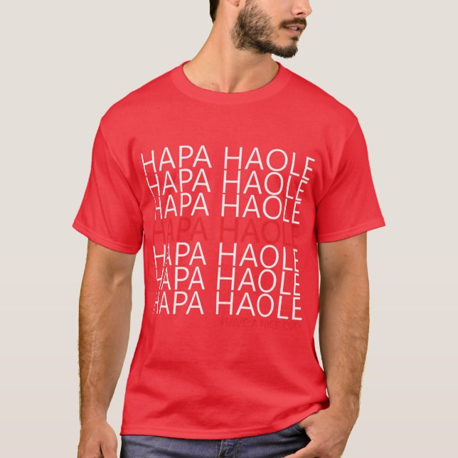 T-SHIRT HAPA HAOLE (Devant)