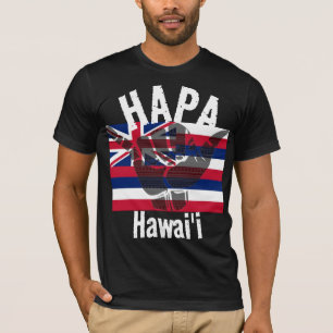 T-shirt HAPA HAWAII HI Drapeau TRIBAL SHAKA BG Whats