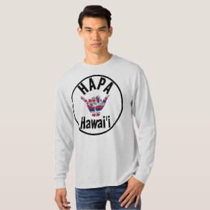T-shirt HAPA HAWAII TRIBAL HI Drapeau SHAKA