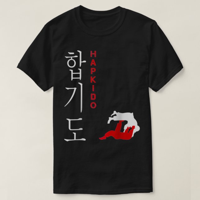 T-shirt Hapkido Korean Martial Art Fighter  (Design devant)