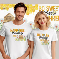 Happ-Bee Birthday Bee Pun Bumblebee et Beehive