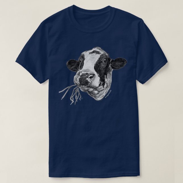 T-shirt Happed Happstein Friesian Dairy Cow (Design devant)