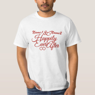 T-shirt Happily Ever After chemises personnalisées - chois