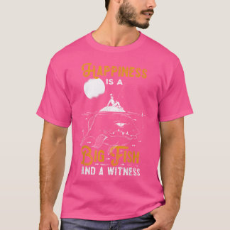 T-shirt Happiness Big Fish Witt Fish Bateau Pêche Pêche Pê