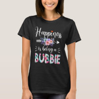 Happiness Is Being A Bubbie Ever Women Floral Deco