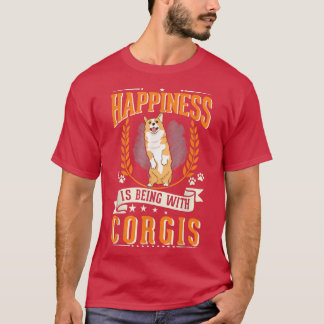 T-shirt Happiness Is Being With Corgis 320