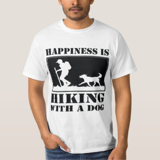 T-shirt Happiness Is Hiking With a Dog Graphi Men's 