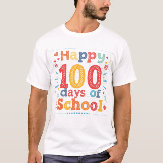 T-shirt Happy 100 Days of School Gift for Teachers
