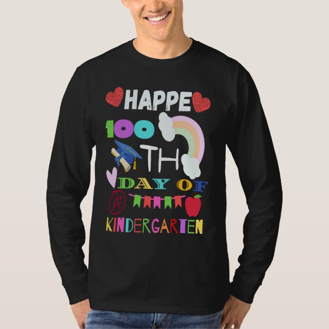T-shirt Happy 100th Day of School  for Teacher or Child (Devant)