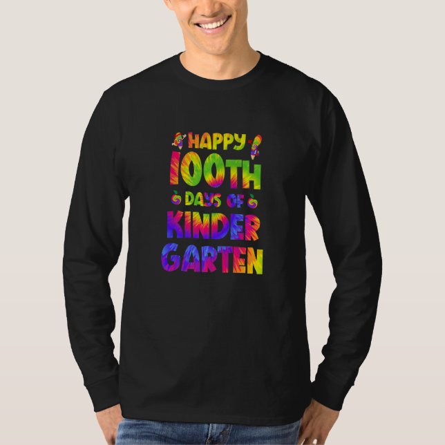 T-shirt Happy 100th Day Of Smarter Kindergarten 100 Days T (Devant)