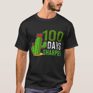 T-shirt Happy 100th Days Sharper Teachers Cute Cactus Grap