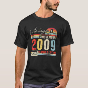 T-shirt Happy 12Th Birthday Vintage November 2009 12 Years