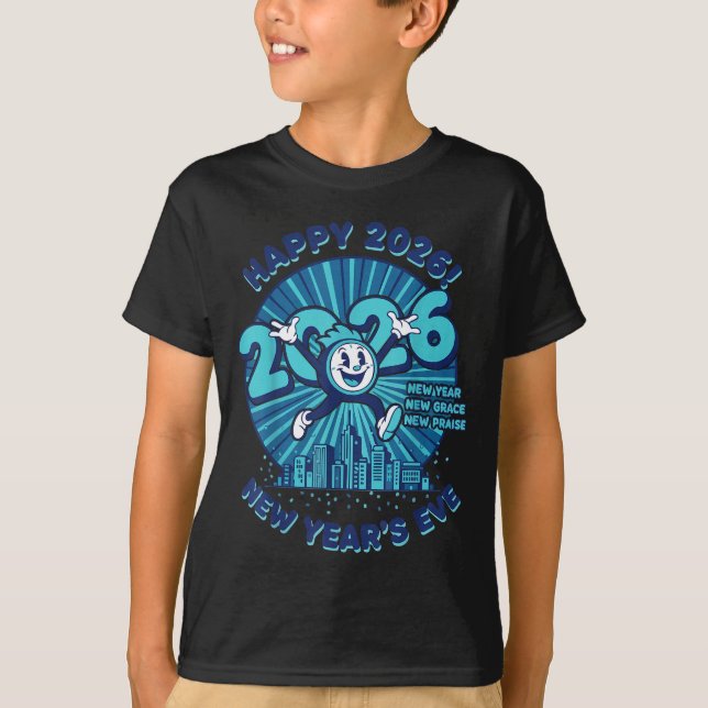 T-shirt Happy 2026 New Year's Eve Celebration Design  (Devant)