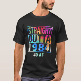 T-shirt Happy 40th Birthday Cravate 1984 40 AF