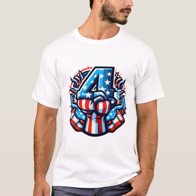 T-shirt Happy 4 JUILLET (Devant)