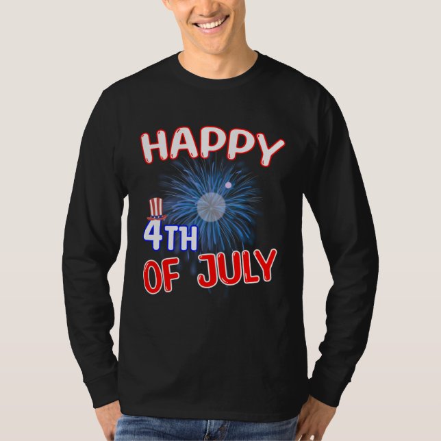 T-shirt Happy 4th of July (Devant)