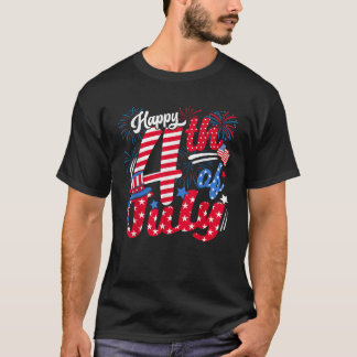 T-shirt Happy 4th Of July US Flag American 4th Of July Ind