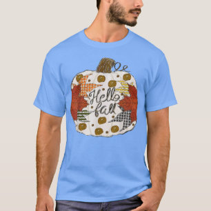 T-shirt Happy Automne Yall Automne Maple Leaf Citrouille A