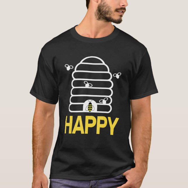 T-shirt HAPPY Awesome Designs d'abeilles présent (Devant)