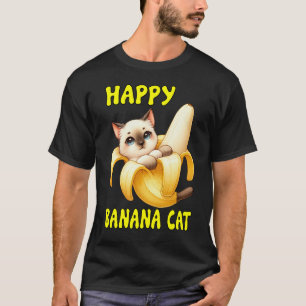 T-shirt Happy Banana Cat : Peel the Happiness