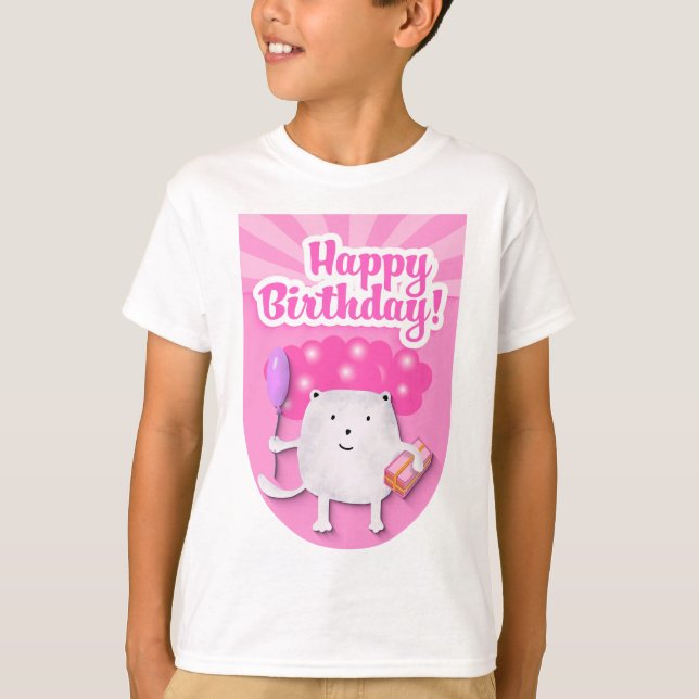 T-shirt Happy Birthday Celebration Design (Devant)