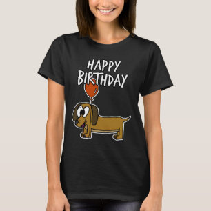 T-shirt Happy Birthday Dachshund Sausage Dog