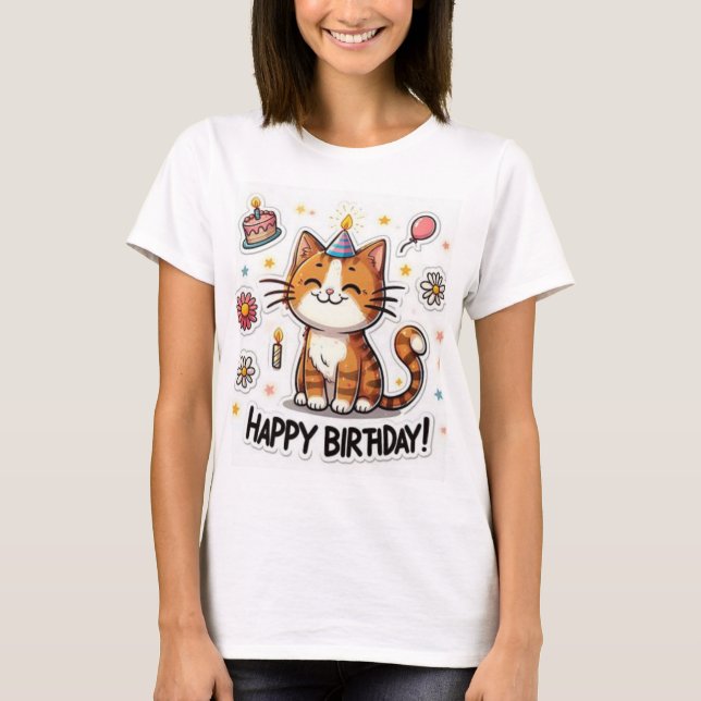 T-shirt Happy Birthday New Collection Design (Devant)