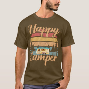 T-shirt Happy camp Camping Funny Cadeau Hommes Femmes T-sh