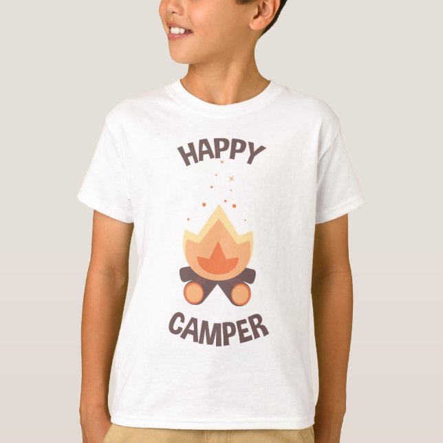 T-shirt Happy Camper (Devant)