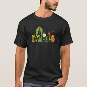 T-shirt Happy Camper Camping-car & Caravane