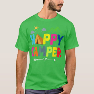 T-shirt Happy Camper Camping Drôle cadeau