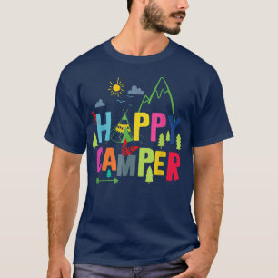 T-shirt Happy Camper Camping Drôle Cadeau Hommes Femmes En