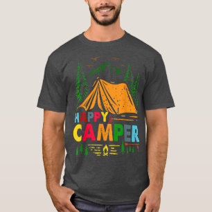 T-shirt Happy Camper Camping Drôle Cadeau Hommes Femmes En