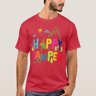 T-shirt Happy Camper Camping Funny Cadeaux Hommes Femmes E