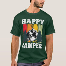 Happy Camper Funny Camping Cool Randonnée graphiqu