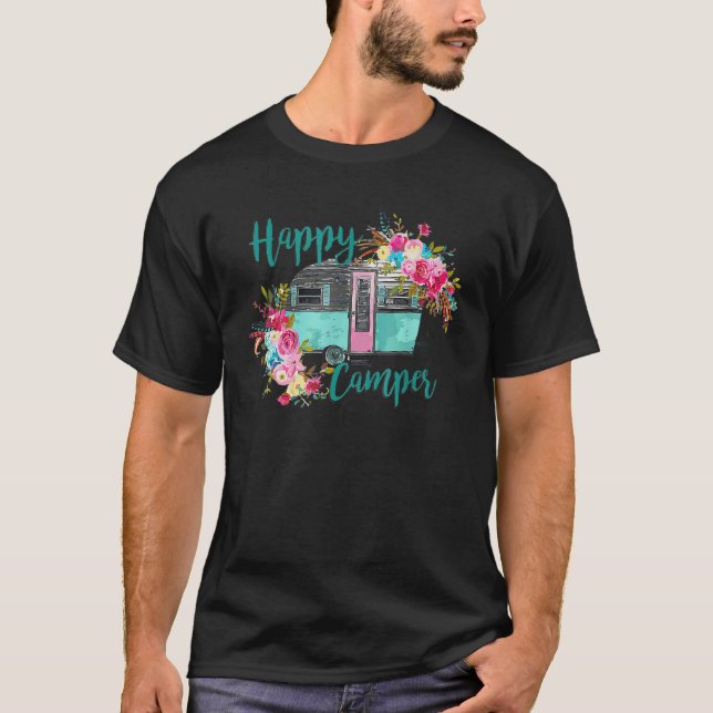T-shirt Happy Camper Happy Camper (Devant)