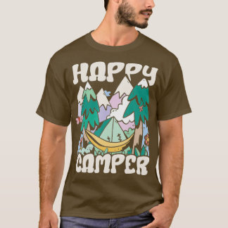 T-shirt Happy Camper Tent Camping Cool