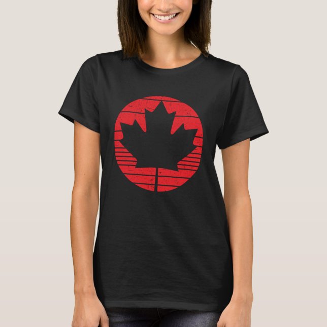 T-shirt Happy Canada Day Canadian Canada Flag Maple Leaf   (Devant)