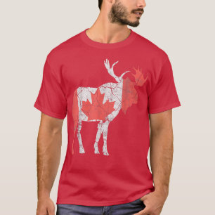 T-shirt Happy Canada Day Funny Maple Leaf Animal Canadian