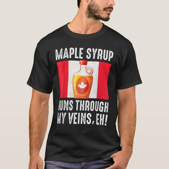 T-shirt Happy Canada Day Maple Syrup Maple Tree Tapping Me (Devant)