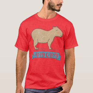 T-shirt Happy Cappy Retro Vintage Capybara