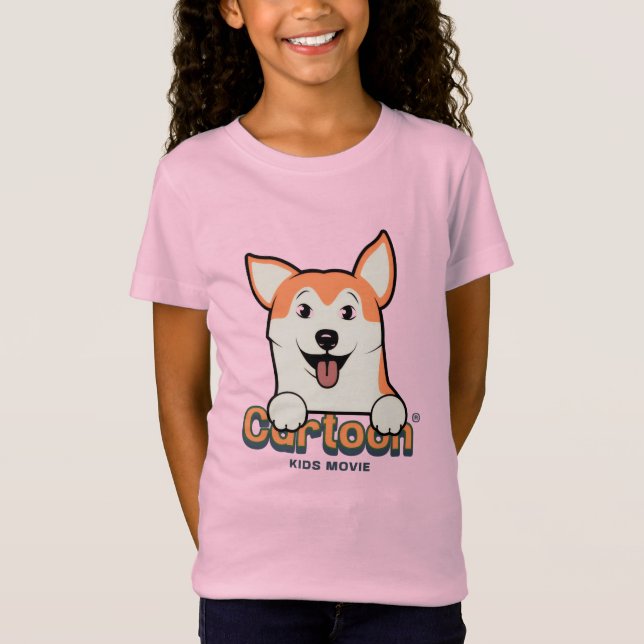 T-Shirt Happy Cartoon Pup (Devant)